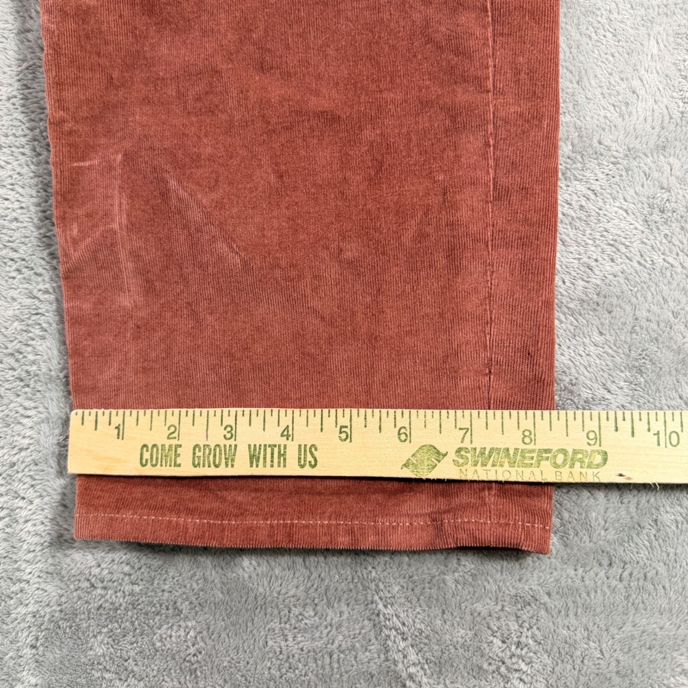 Old Navy OG Loose Pants Womens 8 Rust Brown High Rise Corduroy Saddle 804447-00 - Picture 2 of 11